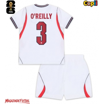 Anglia Nico O'Reilly #3 Echipament de Fotbal Replică Mondial 2026 Copii Acasa (+ Șorturi)